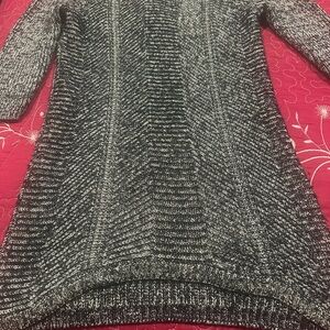 Soft Surroundings Black and White Knit Sweater.